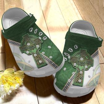 St Patricks Day Ireland Christian Cross Irish Crocband Shoes - Monsterry AU
