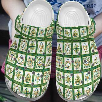 St Patricks Day Irish Celtics Pattern Crocband Shoes | Favorety DE