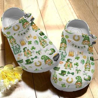 St Patricks Day Irish Luck Gnome Pattern Crocband Shoes - Monsterry UK