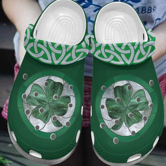 St Patricks Day Irish Shamrock Clogband Shoes - Monsterry