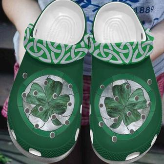 St Patricks Day Irish Shamrock Crocband Shoes - Monsterry DE