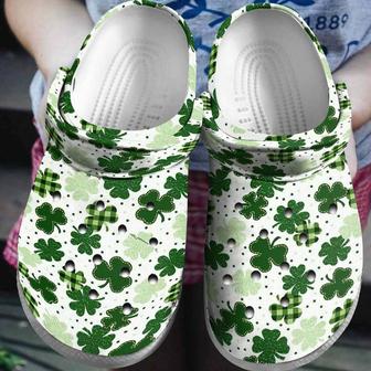 St Patricks Day Irish Shamrocks Pattern Crocband Shoes - Monsterry DE