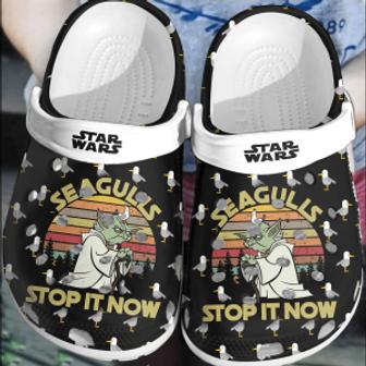 Star Wars Yoda Crocs Crocband Clogs Comfortable Shoes For Men Women | Favorety