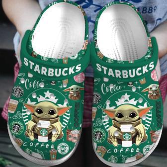 Starbuck Baby Yoda Drink Crocs Crocband Clogs Shoes | Favorety UK