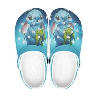 Stitch Lilo And Stitch Cartoon Crocs Crocband Shoes Clogs Custom Name For Men Women And Kids | Favorety