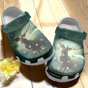 Strong Deer In The Forest Shoes Clogs Birthday Gifts For Men - Monsterry DE