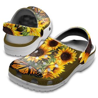 Sunflower Cute Shoes Clogs Gifts For Mothers Day - Sunflower-01 - Monsterry CA