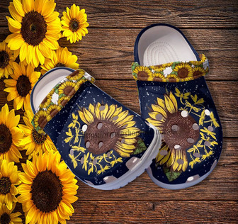 Sunflower Dragonfly Clog Shoes Clogs Gift Grandma Mother Day 2022 - Monsterry