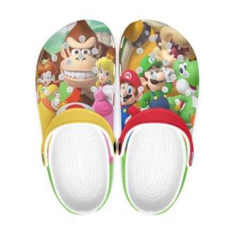 Super Mario Bros Peach, Daisy, Luigi Game Crocs Crocband Shoes Clogs Custom Name For Men Women And Kids | Favorety