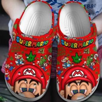 Super Mario Clogs Crocband Comfortable Crocs Shoes | Favorety