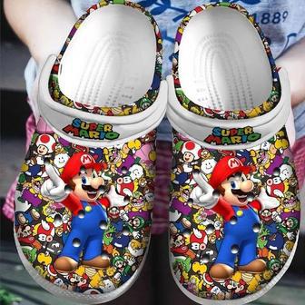 Super Mario Game Crocs Crocband Clogs Shoes | Favorety