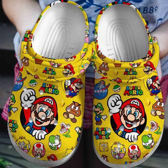 Super Mario Game Crocs Crocband Clogs Shoes | Favorety