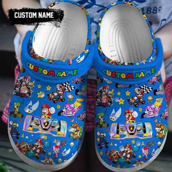 Super Mario Game Crocs Crocband Clogs Shoes Custom Name For Men Women And Kids | Favorety