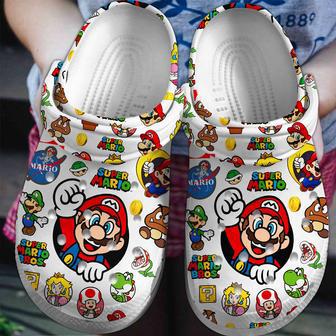 Super Mario Game Crocs Crocband Clogs Shoes | Favorety