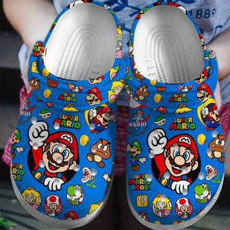 Super Mario Game Crocs Crocband Clogs Shoes | Favorety