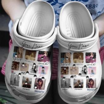 Taylor Swift Crocband Clogs Comfortable Shoes Crocs | Favorety