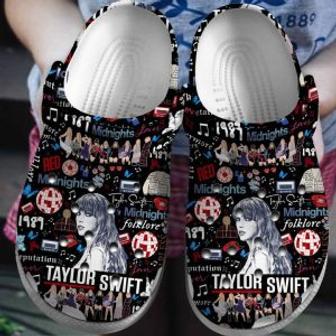 Taylor Swift Crocband Shoes Clogs Comfortable Crocs | Favorety