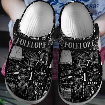 Taylor Swift Music Folklore Crocs Crocband Clogs Shoes | Favorety AU