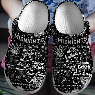 Taylor Swift Music Midnight Crocs Crocband Clogs Shoes | Favorety CA