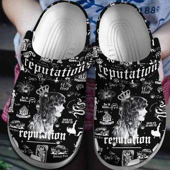 Taylor Swift Music Reputation Crocs Crocband Clogs Shoes | Favorety AU