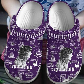 Taylor Swift Music Reputation Crocs Crocband Clogs Shoes | Favorety