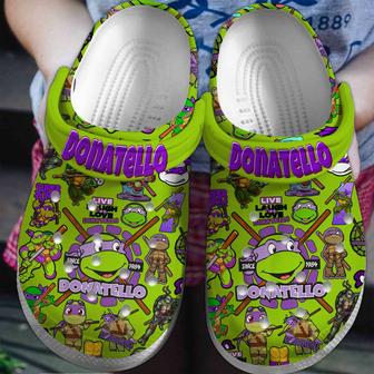 Teenage Mutant Ninja Turtles (Donatello) Cartoon Crocs Crocband Clogs Shoes For Men Women And Kids - Monsterry DE