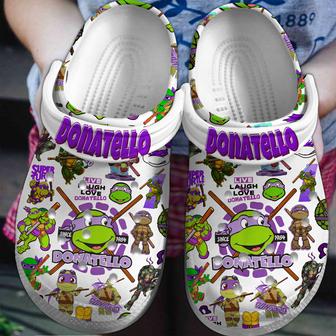 Teenage Mutant Ninja Turtles (Donatello) Cartoon Crocs Crocband Shoes Clogs For Men Women And Kids - Monsterry