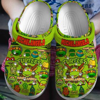 Teenage Mutant Ninja Turtles (Michelangelo) Cartoon Crocs Crocband Clogs Shoes For Men Women And Kids - Monsterry