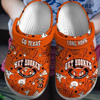 Texas Longhorns Crocs Crocband Clogs Shoes | Favorety