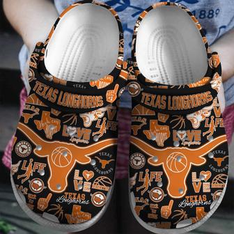 Texas Longhorns Ncaa Sport Crocs Crocband Clogs Shoes | Favorety DE