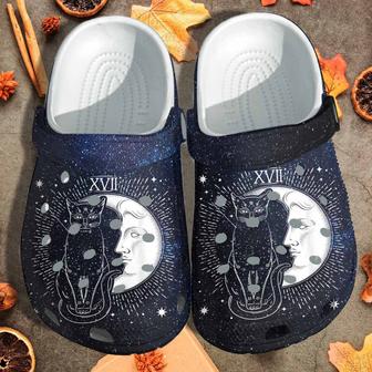 The Moon Cat Xvii Shoes - Cat Tarot Clogs Zodiac Gift - Monsterry AU