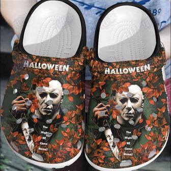 The Night He Come Home Michael Myers Horror Movie Halloween Classic Clogs Shoes | Favorety