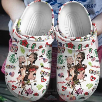 The Rollings Stones Rock Band Crocs Clogs Comfortable Shoes Crocband For Men Women - Monsterry