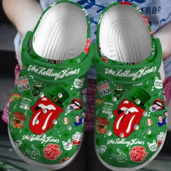 The Rollings Stones Rock Band Crocs Shoes Crocband Comfortable Clogs For Men Women - Monsterry