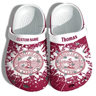 The University Of Oklahoma Graduation Gifts Croc Shoes Customize- Admission Gift Shoes For Men Women | Favorety