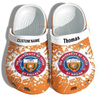 The University Of Texas At Dallas Graduation Gifts Croc Shoes Customize- Admission Gift Shoes | Favorety DE