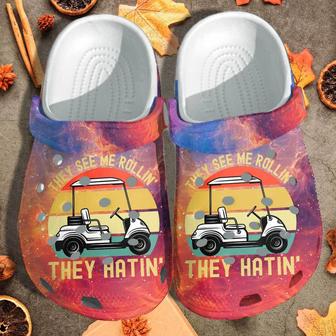 They See Me Rollin They Hating Shoes Clogs For Women Men - Monsterry DE