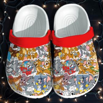 Tom And Jerry Crocs Crocband Clogs Shoes Comfortable For Men Women Kids | Favorety