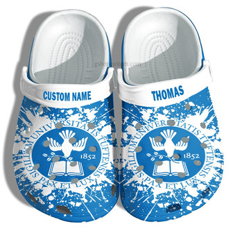 Tufts University Graduation Gifts Clog Shoes Customize- Admission Gift Shoes - Monsterry