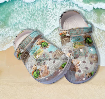 Turtle Baby Life Beach Ocean 3D Clog Shoes Gift Daughter- Bestie Turtle Beach Shoes Clog Clogs - Monsterry