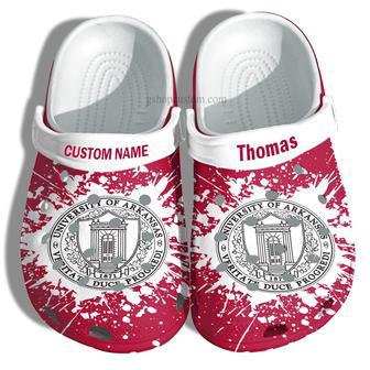 University Of Arkansas Graduation Gifts Croc Shoes Customize- Admission Gift Shoes | Favorety