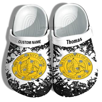 University Of Iowa Graduation Gifts Croc Shoes Customize- Admission Gift Shoes - Monsterry AU