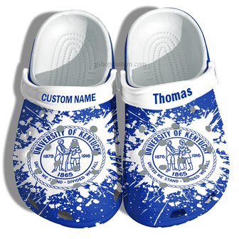 University Of Kentucky Graduation Gifts Clog Shoes Customize- Admission Gift Shoes - Monsterry