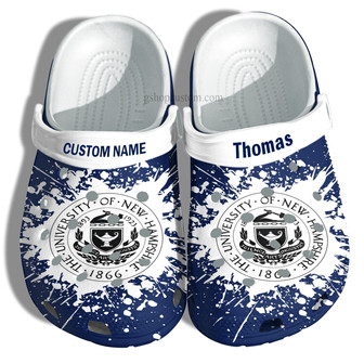 University Of New Hampshire Graduation Gifts Clog Shoes Customize- Admission Gift Shoes - Monsterry