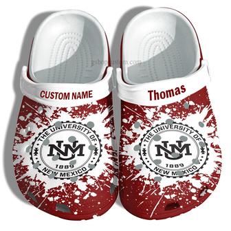 University Of New Mexico University Graduation Gifts Croc Shoes Customize- Admission Gift Shoes - Monsterry