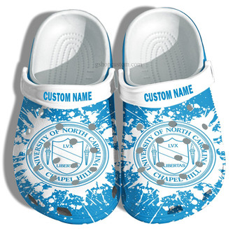 University Of North Carolina Graduation Gifts Clog Shoes Customize- Admission Gift Shoes For Men Women - Monsterry