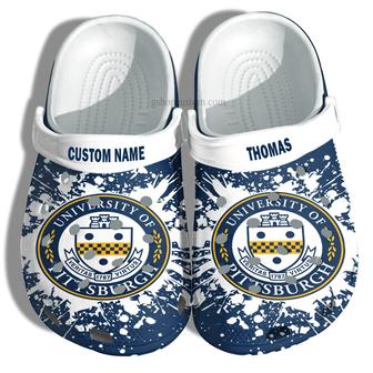 University Of Pittsburgh Graduation Gifts Croc Shoes Customize- Admission Gift Shoes - Monsterry