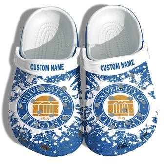 University Of Virginia Graduation Gifts Croc Shoes Customize- Admission Gift Shoes - Monsterry