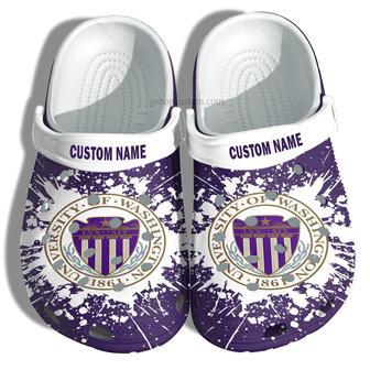 University Of Washington Croc Shoes Customize- University Graduation Gifts Shoes Admission Gift | Favorety AU