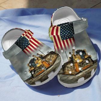 Us Bulldozer Shoes Clogs Gifts For 4Th Of July - Monsterry UK